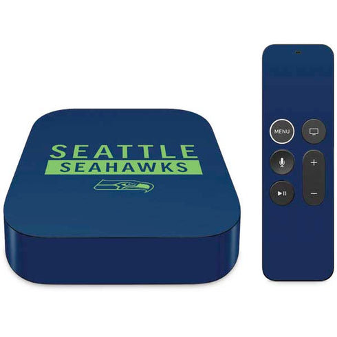 NFL Seattle Seahawks Blue Performance Series Apple TV Skin